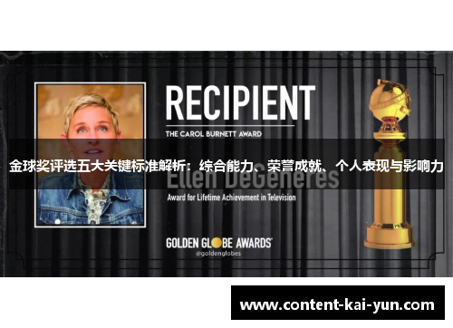 金球奖评选五大关键标准解析：综合能力、荣誉成就、个人表现与影响力